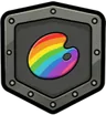 colorful trait badge